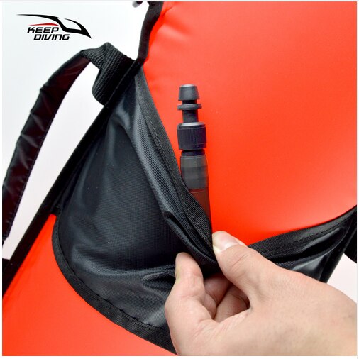 KEEP DIVING Spearfishing Scuba Diving Inflation Torpedo Buoy Signal Float Ball + Diving Flag Freediving Gear Equipment