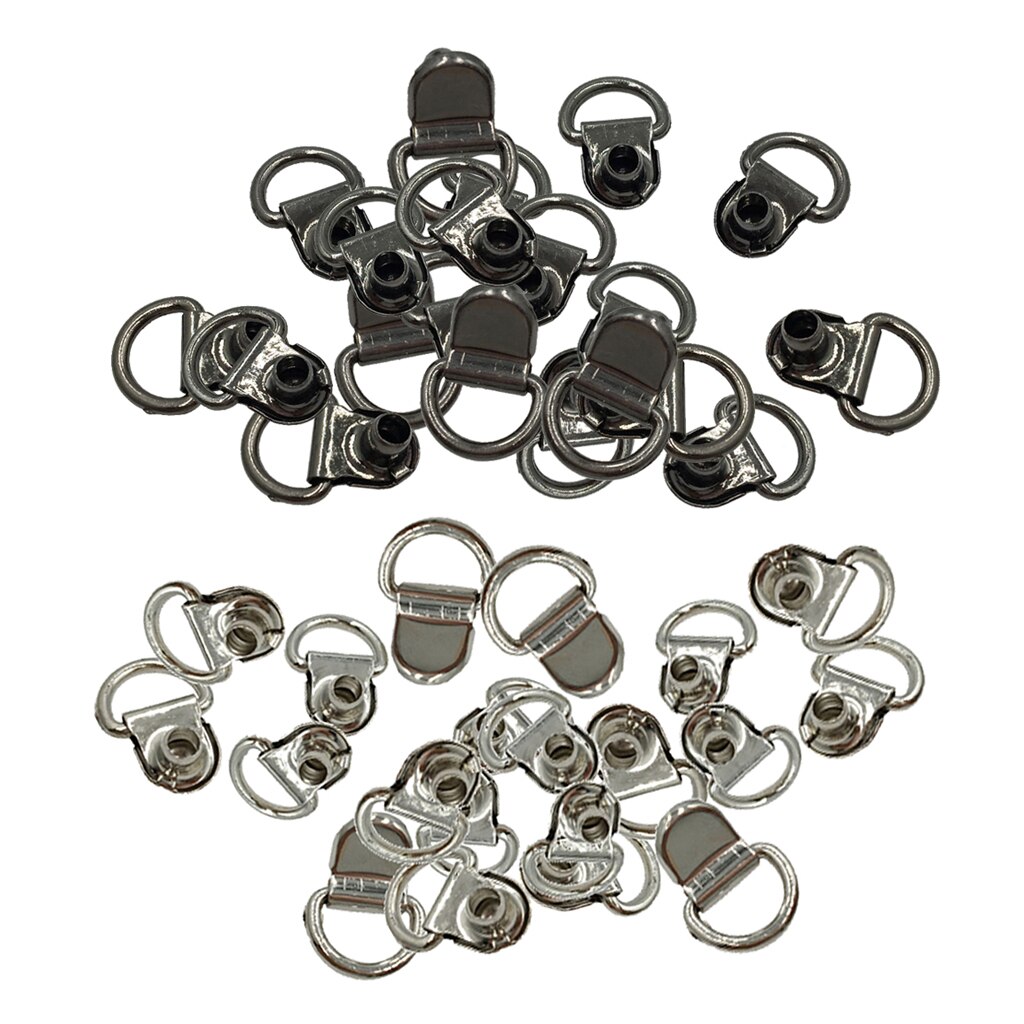 20pcs Boot Lace Hooks For Camp Hike Climbing Repair Leather Shoes