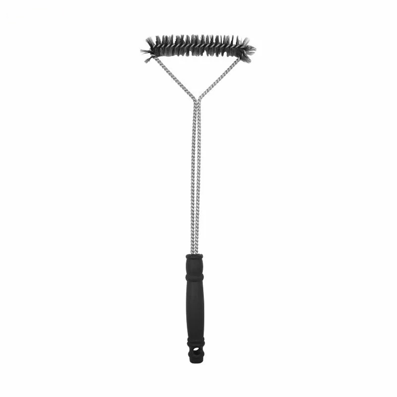 Outdoor BBQ Cleaning Brush Steel Wire Grill Cleaner Tool for Barbecue Grill Oven Mesh Cleaning Brush Kitchen Home Goods: Clear