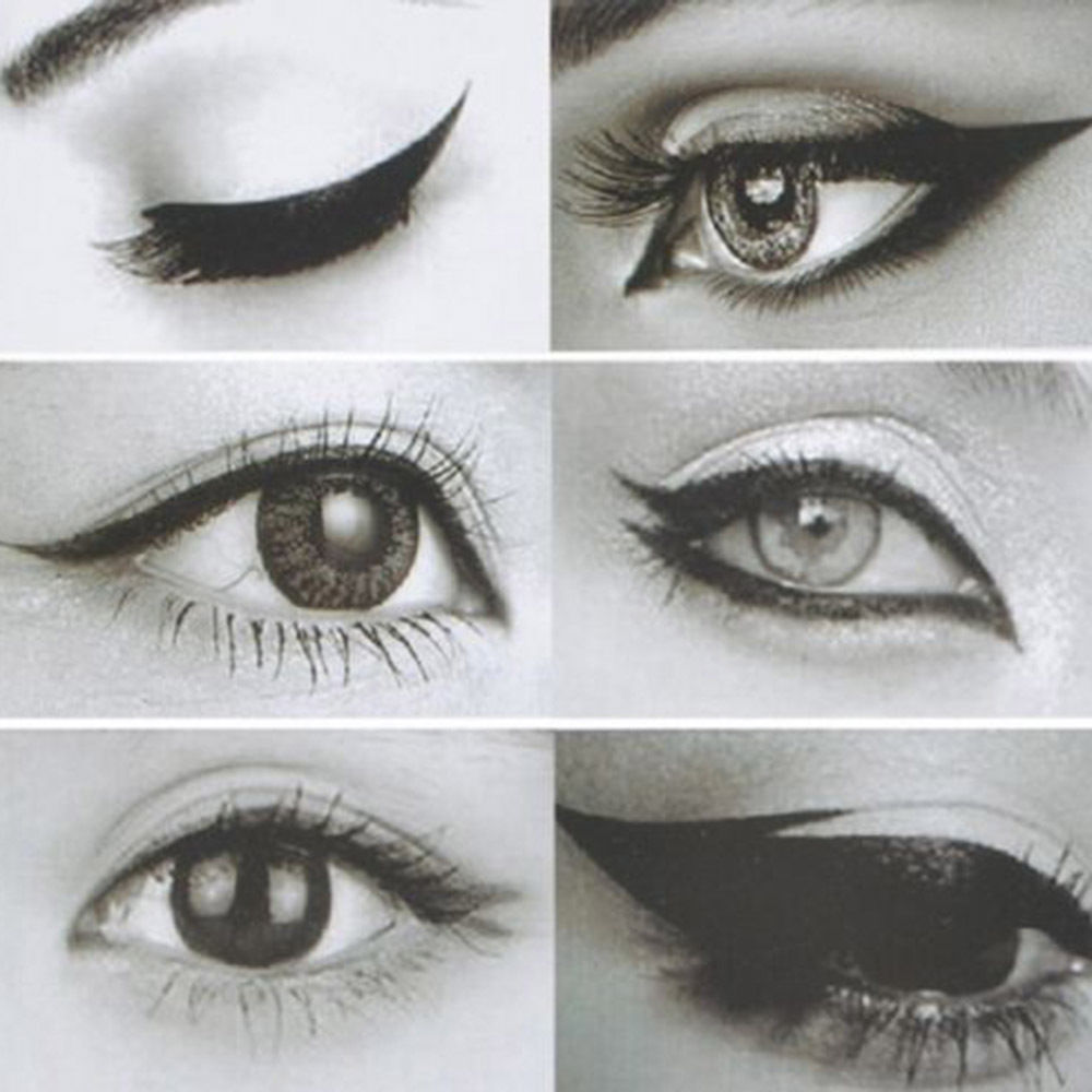 6 Stks/set Cat Eye Lijn Modellen Smokey Eye Stencil Template Shaper Tool Cosmetische Makeup Beauty Tools Accessoires