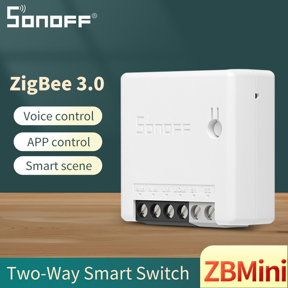 Sonoff zb mini zigbee 3,0 diy smart switch two-way switch app remote control smartthing voice control via google home alexa