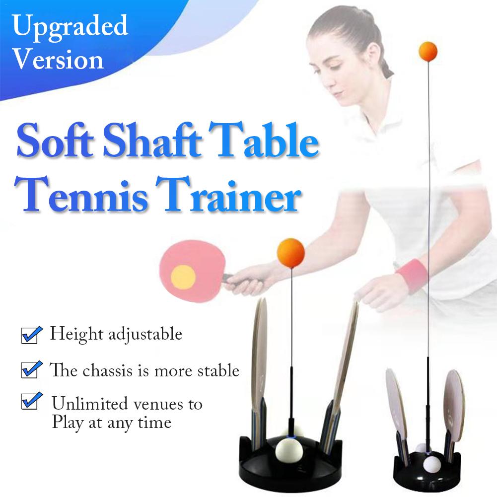 Altura ajustable juego de tenis de mesa portátil entrenador eje elástico entrenamiento descompresión entrenamiento para la prevención de la visión de Myopi: Default Title