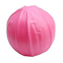 25Cm Opblaasbare Yoga Bal Oefening Fitness Pilates Bal Balans Oefening Gym Pomp Yoga Balance Ball Training Yoga Ballon: Pink