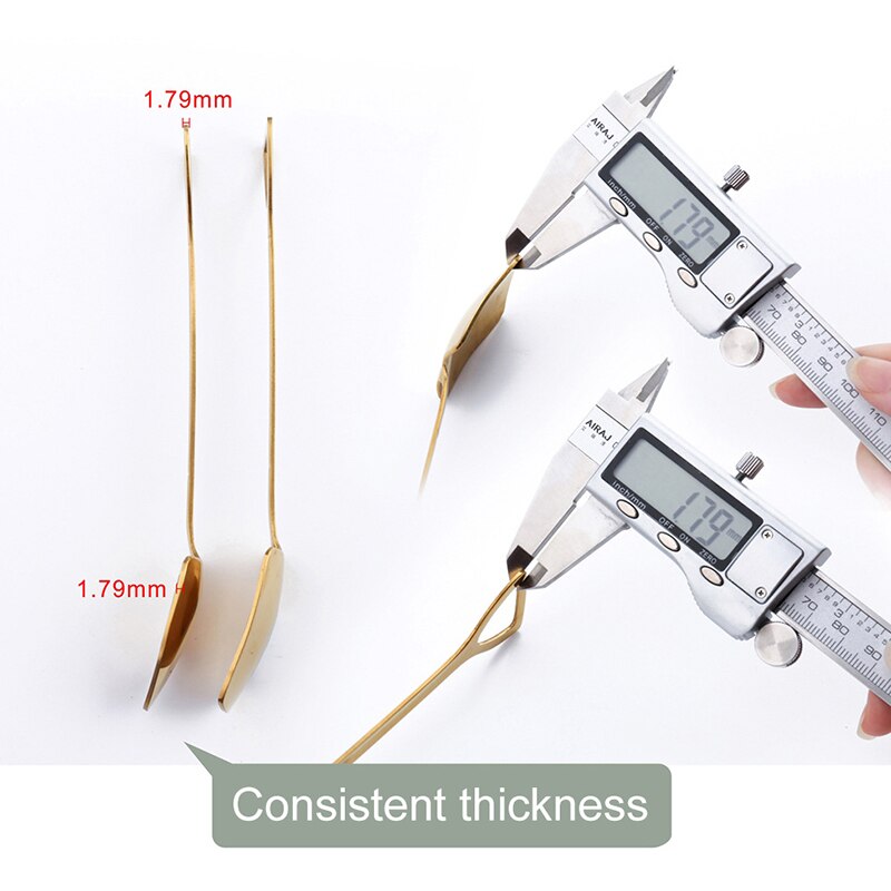 4 st 304 rostfria kaffeskedar retro spade glasssked te-sked servis köksset verktygsmängd