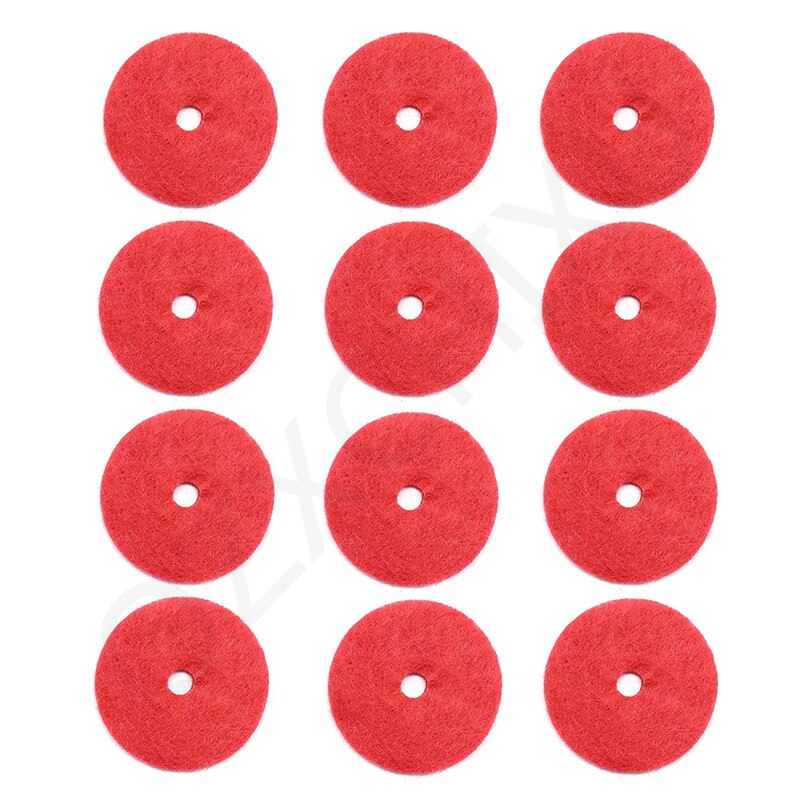 12 Pieces Sewing Machine Parts Spool Pin Red Felt Pads Crafts for Singer Sewing Machine 5BB6054