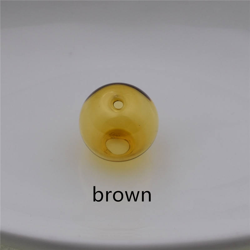 5pieces Double Hole 10-20mm Color Glass Ball Beads Hollow Glass Bottle Globe DIY Handmade Jewelry Making Accessories Findings: green / 12mm