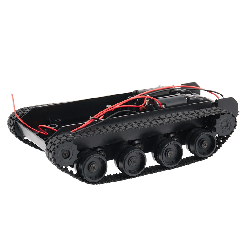2X Rc Panzer Clever Roboter Panzer Auto Chassis Bausatz Gummi Spur Raupe Für Arduino 130 Motor- Diy Roboter Spielzeug Für freundlicher