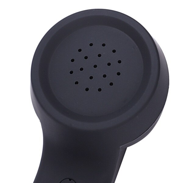 Bluetooth Mic Headphones Black Retro Phone Handset Mic Speaker Phone Call Receiver-Black