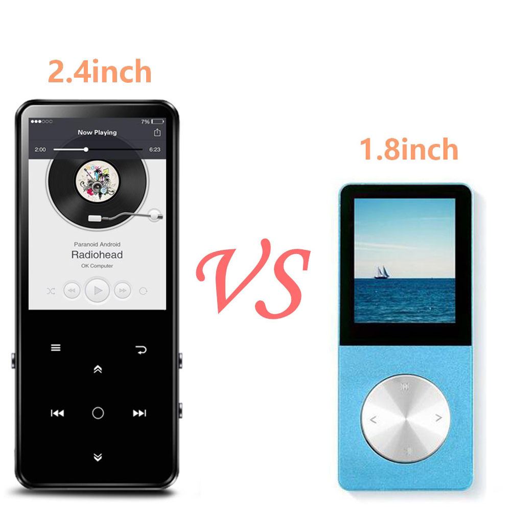16gb bluetooth 4.0 mp4- player ,2.4-- zoll-farbbildschirm verlustfreier musik-player mit lautsprechern fm-radio/recorder walkman-musik-player