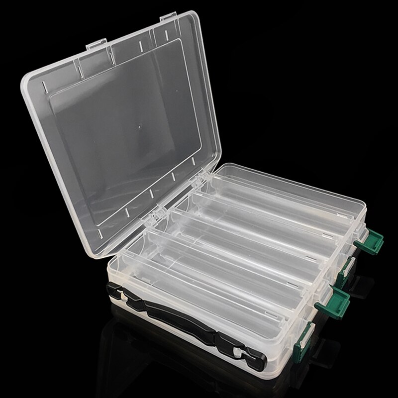 Fishing Box for Baits Double Sided Plastic Lure Boxes Fly Fishing Tackle Storage Box Supplies Accessories High Strength Newest: A2
