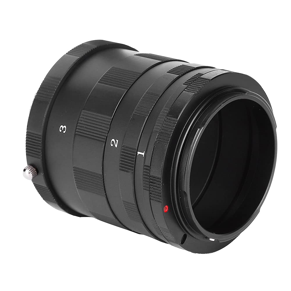Macro Extension Tube set for Canon EF EOS Aluminium Black SLR Camera Close-Up Shooting Extension Adapter Cameras Lens Ring