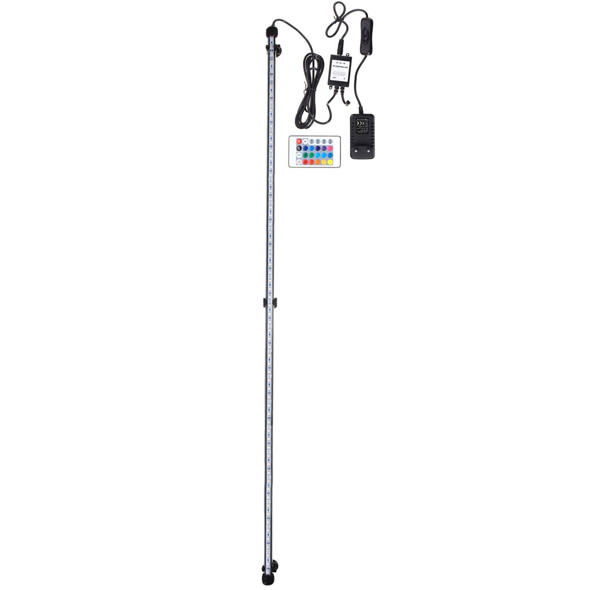 112cm 13.4w 5050 rgb led aquariumverlichting aquarium onderwaterverlichting aquatische luchtbel zuurstoflamp eu/us/uk/au stekker: Eu-stekker