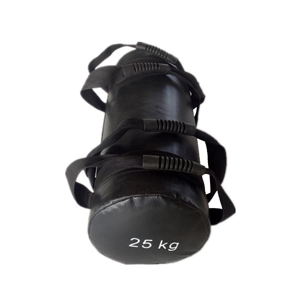 Strength training bag 5/10/15/20/25/30KG with handle punching bag strength training fitness boxing punching bag fitness trainin: Black