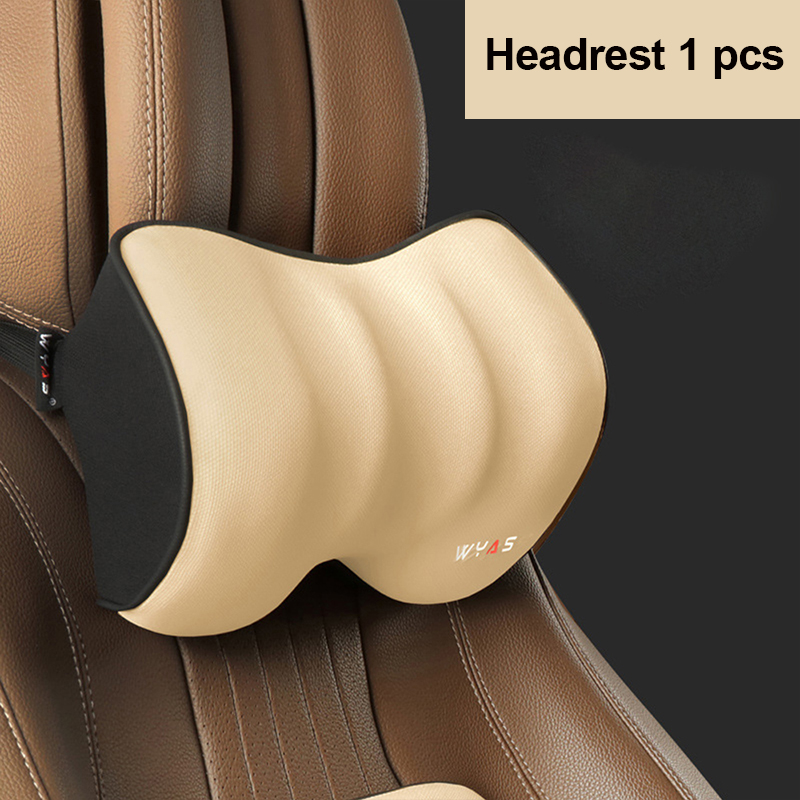 Car Lumbar Support Headrest Neck Pillow Support Universal Soft Neck Pillows Cushion Car Memory Foam Lumbar Pillow Back Support