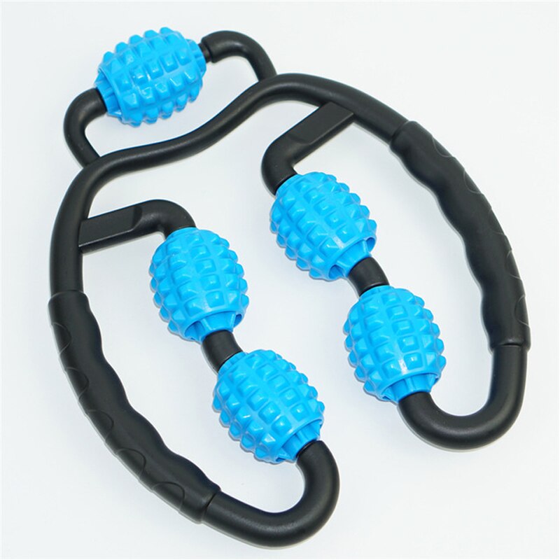 Multifunctionele sport been arm toner nektrainers beentrainers massage sportschool thuis workout fitness trainingsapparatuur klem massager: Zwartblauw