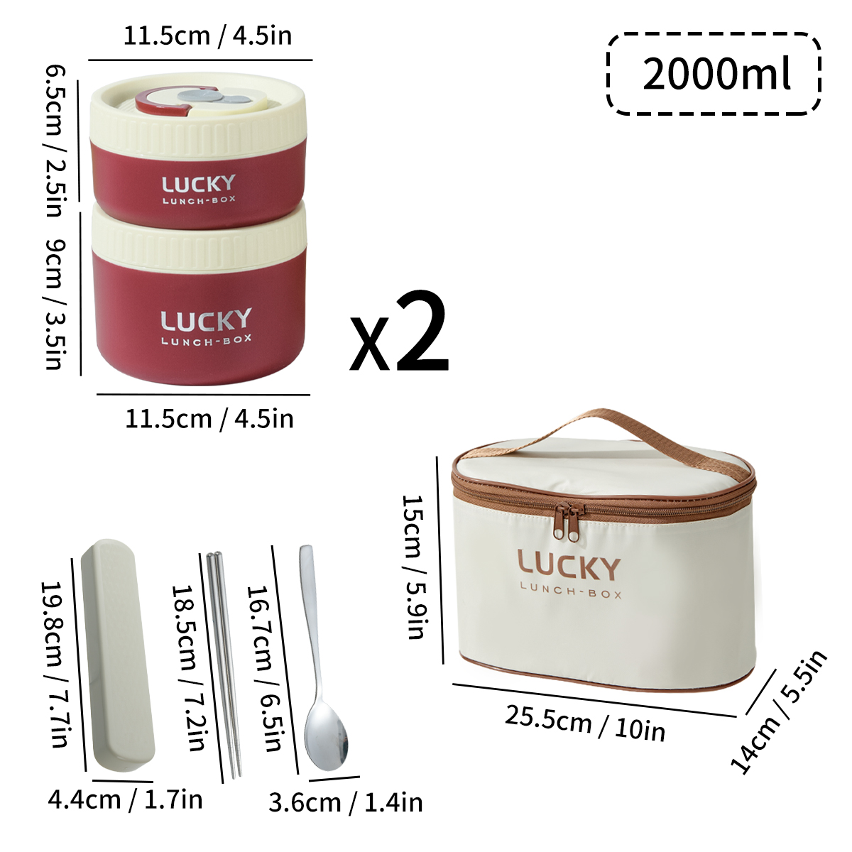 WORTHBUY Portable Thermal Lunch Box For Kid Student Leak-proof Bento Box Set 304 Stainless Steel Food Storage Container Heatable: Multi