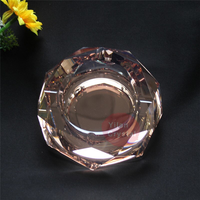 High-end Boutique Kristallen Asbak Mode Creatieve Persoonlijkheid Woonkamer Continental Achthoek Asbak: 10cm-3