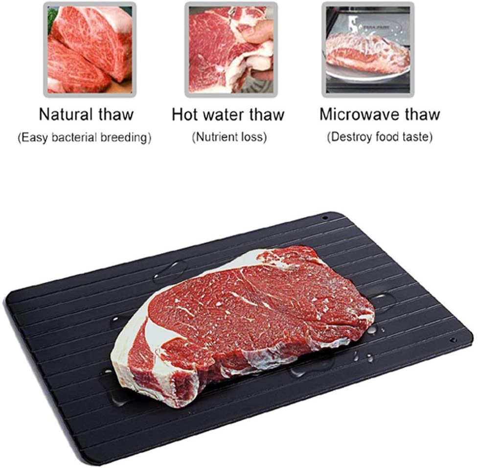 Plato de descongelación rápida para frutas, bandeja de descongelación rápida para alimentos, descongelación de carne, placa de descongelación rápida, utensilios de cocina