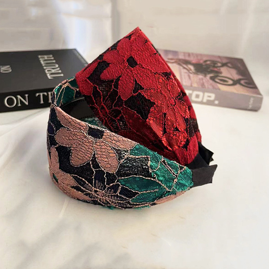 antiskid Wide Women Hairband Solid Lace Turban Solid Elastic Hair Bands Hair Accessories Headband for Women Girls Headdress