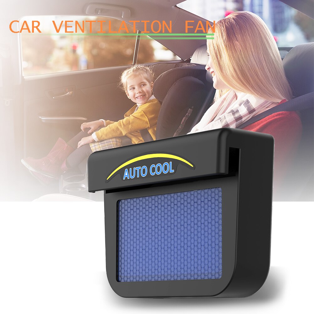 Solar Sun Power Car Auto Fan Air Vent Cool Cooler Ventilation System Radiator Exhaust Heat Fan Car Window Cooling Fans