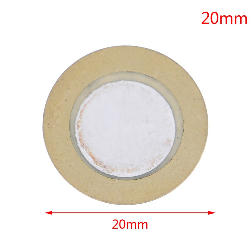 10Pcs 12/15/18/20/27/35/41/50Mm Piezo Elements sirene Sensor Pad Ronde Trigger Drum Disc Koper: 20mm