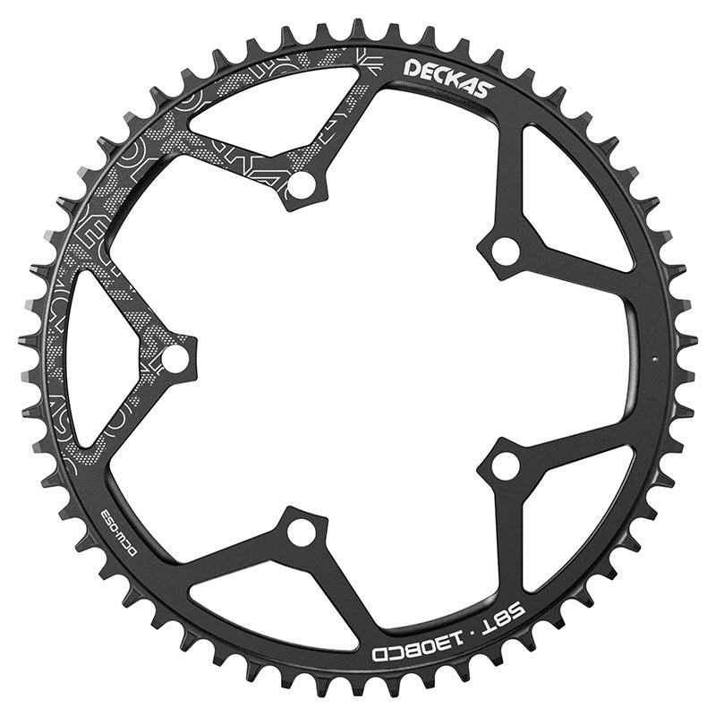 Deckas-platos y bielas redondos para bicicleta de montaña, plato para bielas, 130BCD, 50T/52T/54T/56T/58T, 130mm