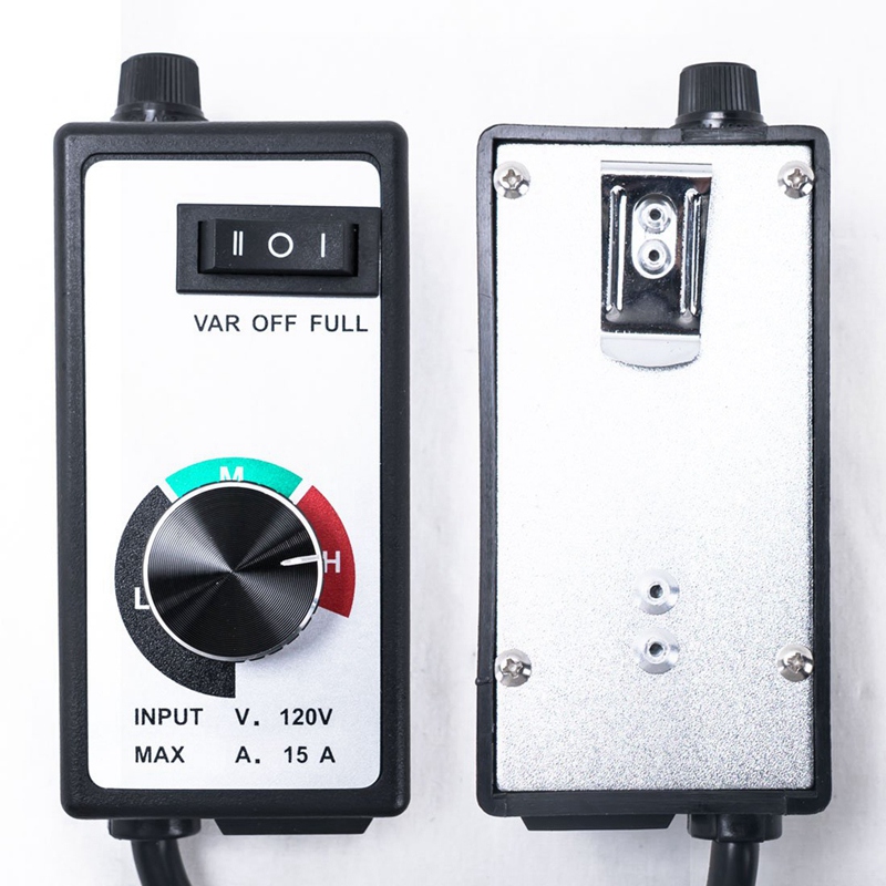 Top Variable Fan Router Speed Controller 3 Settings Hydroponics Inline Fan Exhaust Air 500W To 1800W Adjuster Us Plug