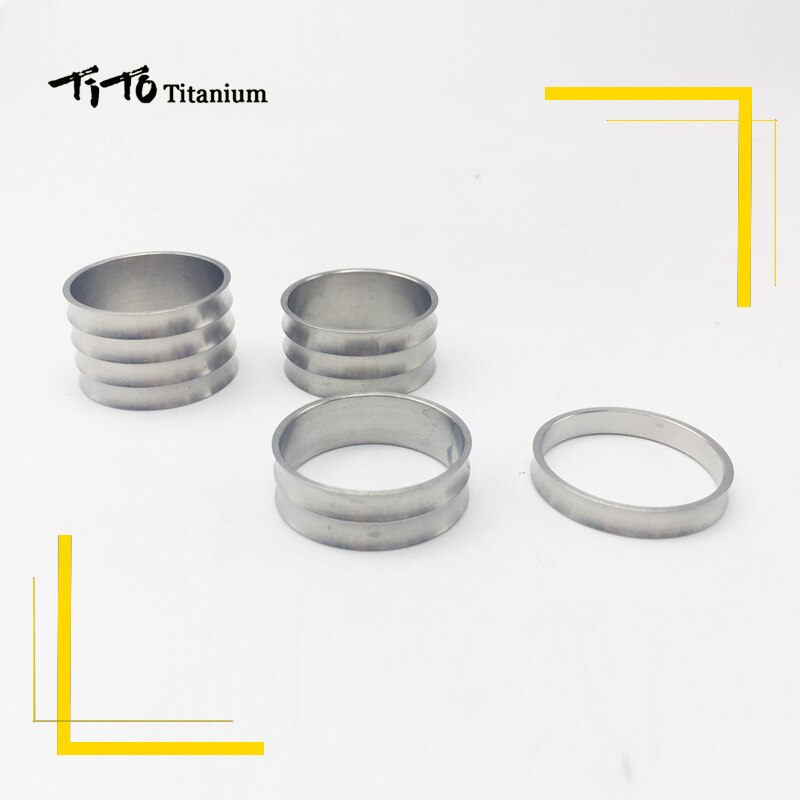 TiTo titanium bicycle arc headset stem spacers 5/10/15/20mm bike stem spacer washers headset