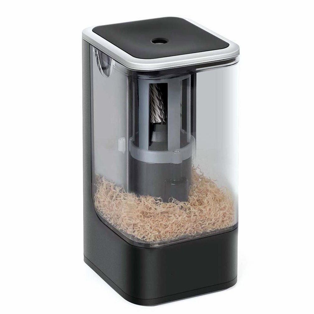 Electric Pencil Sharpener Stationery Electrical Automatic Pencil Sharpener Home School Office Desktop For Kids: Default Title