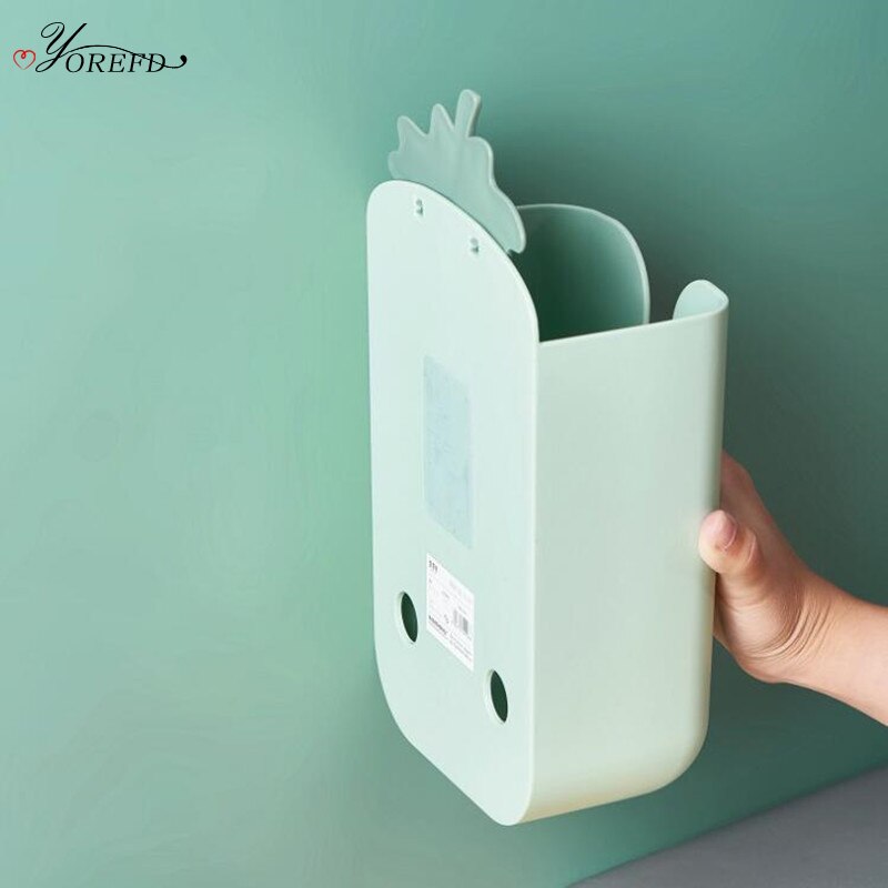 Oyorefd vægmonteret tegneserie vævskasseovertræk hjem multifunktionsvævsholder desktop kleenex servietholder vådservietter sag