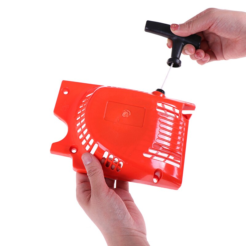1pcs Red Recoil Pull Starter For Chinese Chainsaw 4500 5200 5800 45 52cc 58cc