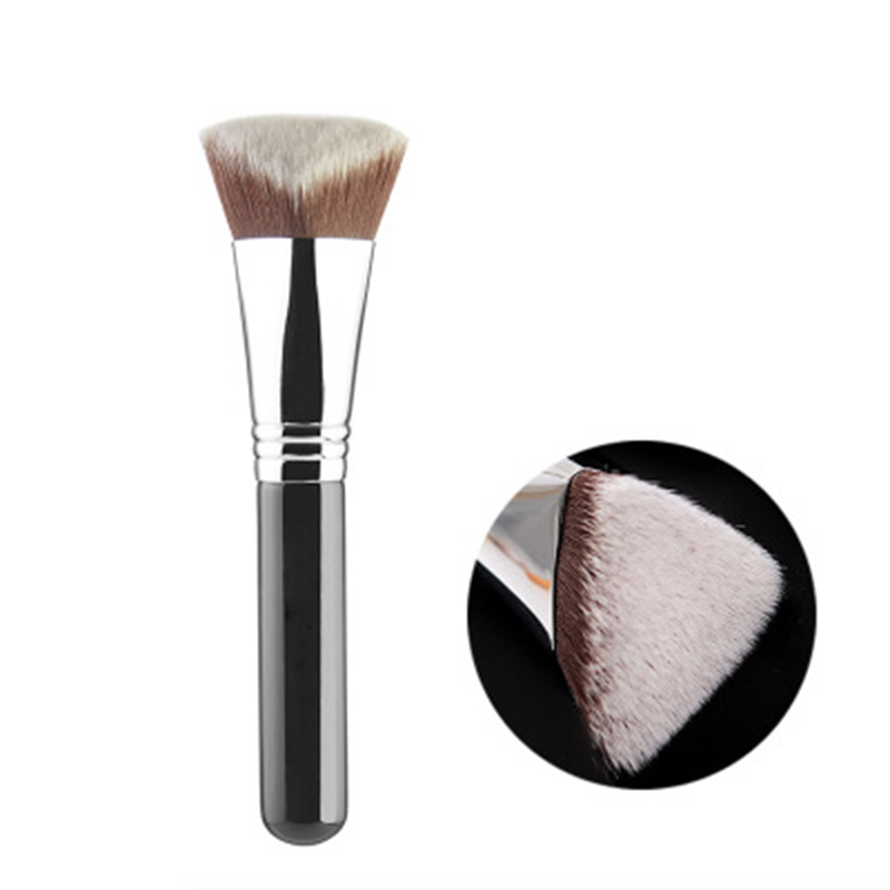 Pinceau de maquillage Kabuki pour fond de teint, pinceaux cosmétiques végétaliens, simple et grand, triangle incliné, carré et conique, luxe et de