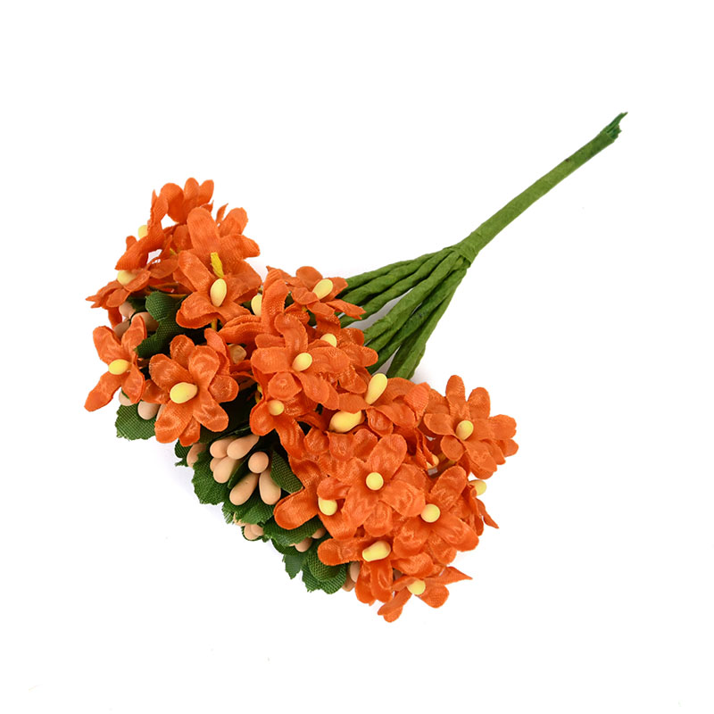 Ramo de margaritas artificiales para decoración de fiestas, ramo de flores de seda pequeña para boda, corona de bricolaje para el hogar, caja de , suministros de álbum de recortes, 12/36 piezas