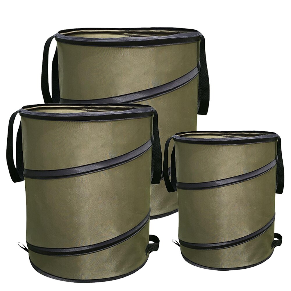 Garten Mülleimer Pop-hoch Mülleimer Tragbare Faltbare Müll Blatt Container Für Rasen Garten