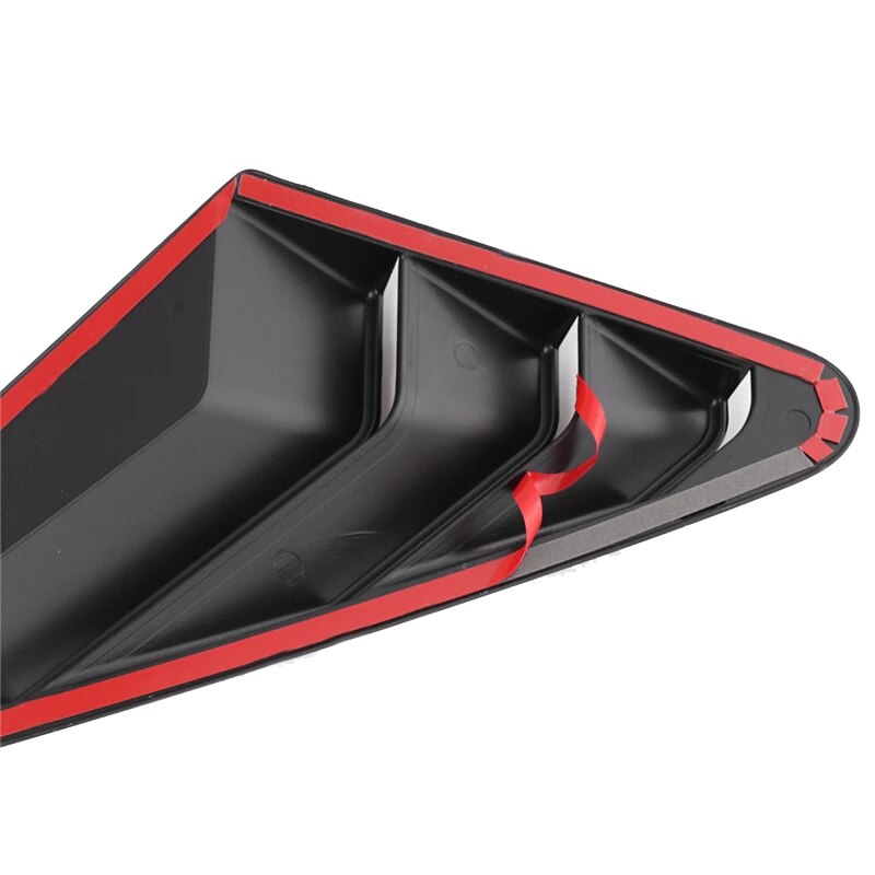 -Carbon Fiber Car Rear Triangular Window Louvers Side Vent Cover Decoration For- A4