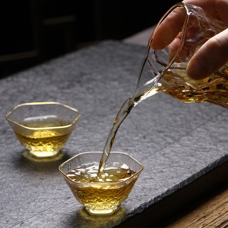 Ensemble de passoire à thé en verre, pichet épais résistant à la chaleur, tasse à thé, ustensiles à thé, infuseur à thé