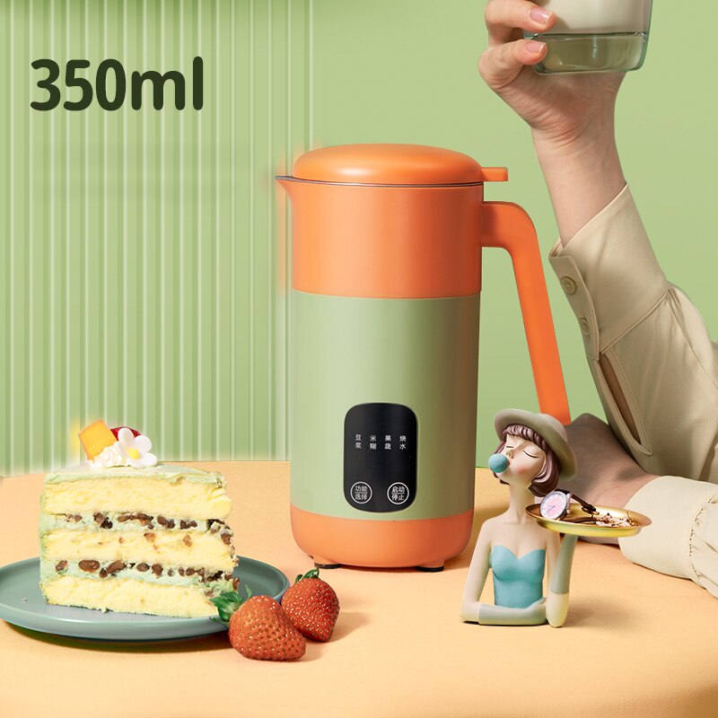 220V Protable Soybean Milk Machine Cytoderm Breaking Maker Multi-function Cooking Machine Filter-free Automatic heating Soy milk