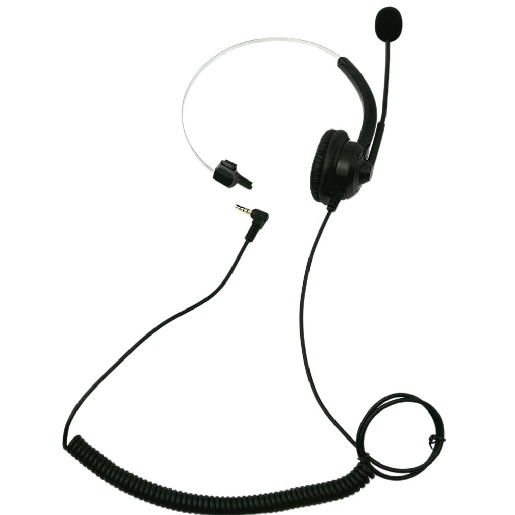Call Center Headset With Microphone 3.5mm Plug Telephone Voice Interphone Headphone For Computer PC Game Volume Control