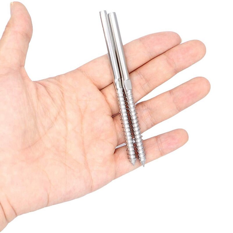 Hand Thread for 1/8Inch, Stainless Steel Stair Deck Wood Post,DIY Baluster Kit with Spanner Multi Tool (36 Pairs)