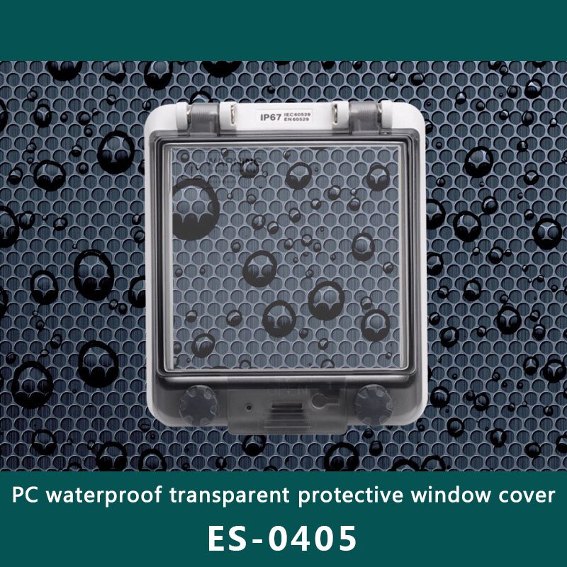 Transparent button protection window cover Waterproof window circuit breaker switch IP67 splash cover box