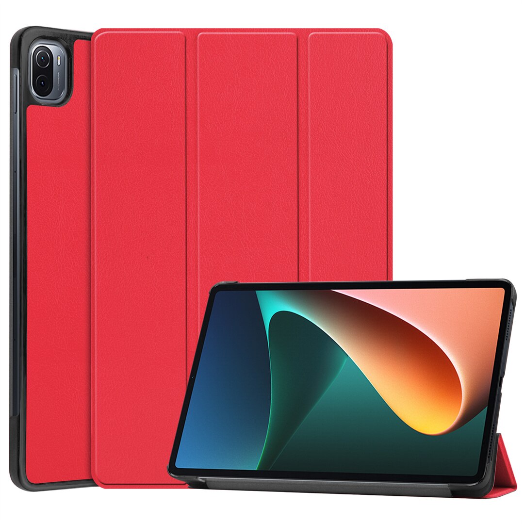 Free Film for Coque TCL Tab 10s 9080G Smart Case Tri-folded Standing Cover for TCL NXTPAPER 10s 9081X 9081X2 Tablet Funda: Red / TCL NXTPAPER 10s