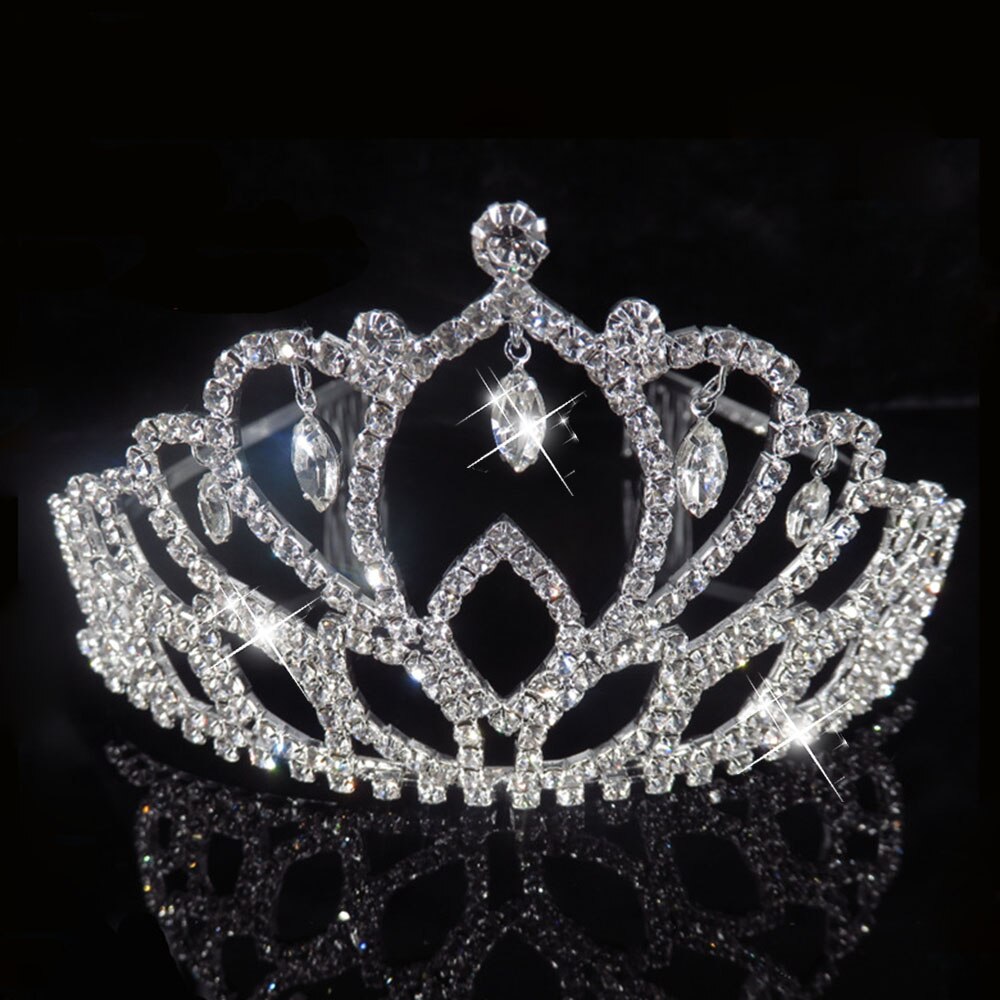 AINAMEISI 9 stile di Lusso di Cristallo Da Sposa Diademi e Corone Pettine Spettacolo Fasce Grande corona di Cerimonia Nuziale Dei Monili Dei Capelli per Le Donne: 2