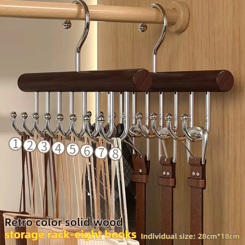 Multifunktionel bæltebøjle tøjorganisator holdbar opbevaringsløsning til kvinder garderobetilbehør bh-remholder: Xxl / Mørk khaki