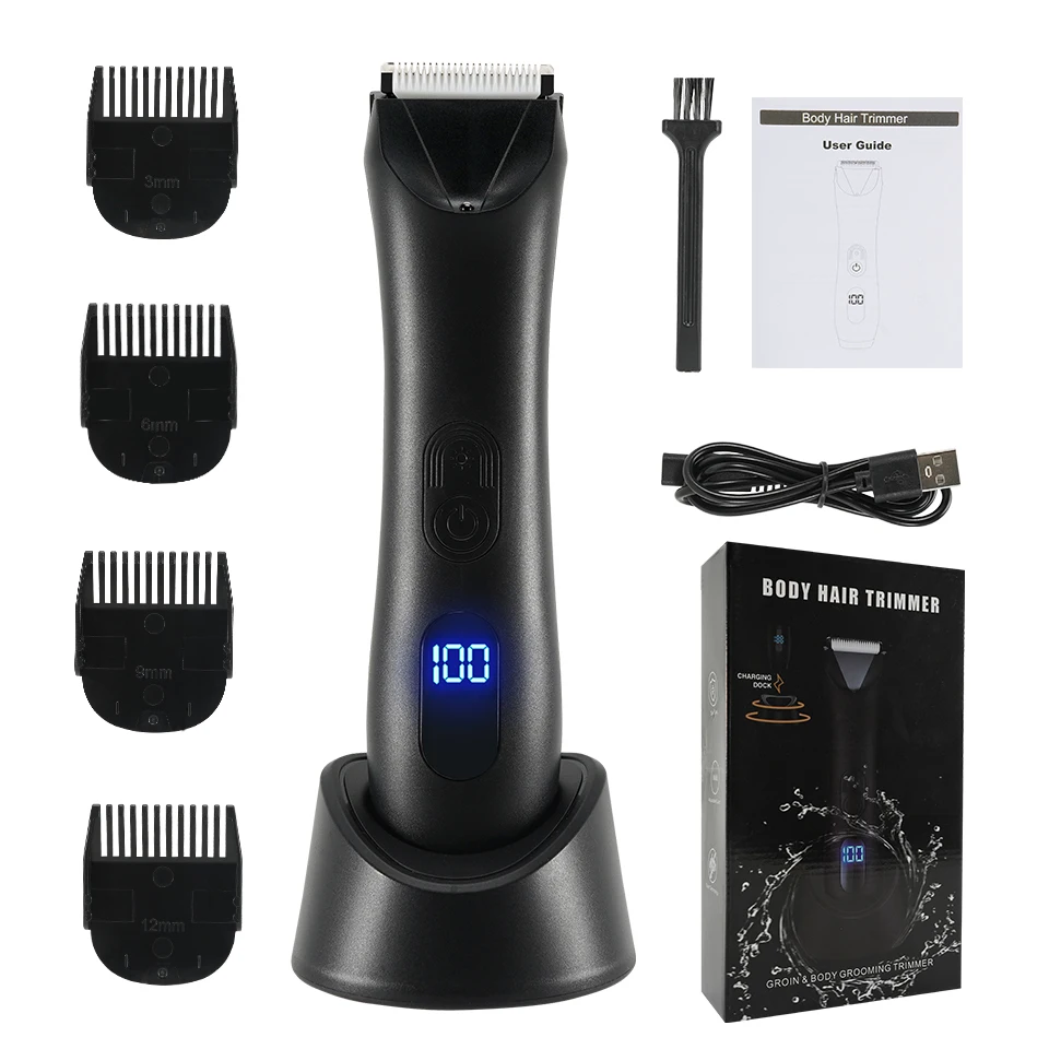 Depilación para hombres, zonas íntimas, lugares, parte, corte de pelo, afeitadora, cortaúñas húmedas y secas, axila púbica, pelo corporal, maquinilla de afeitar de higiene definitiva: Blanco