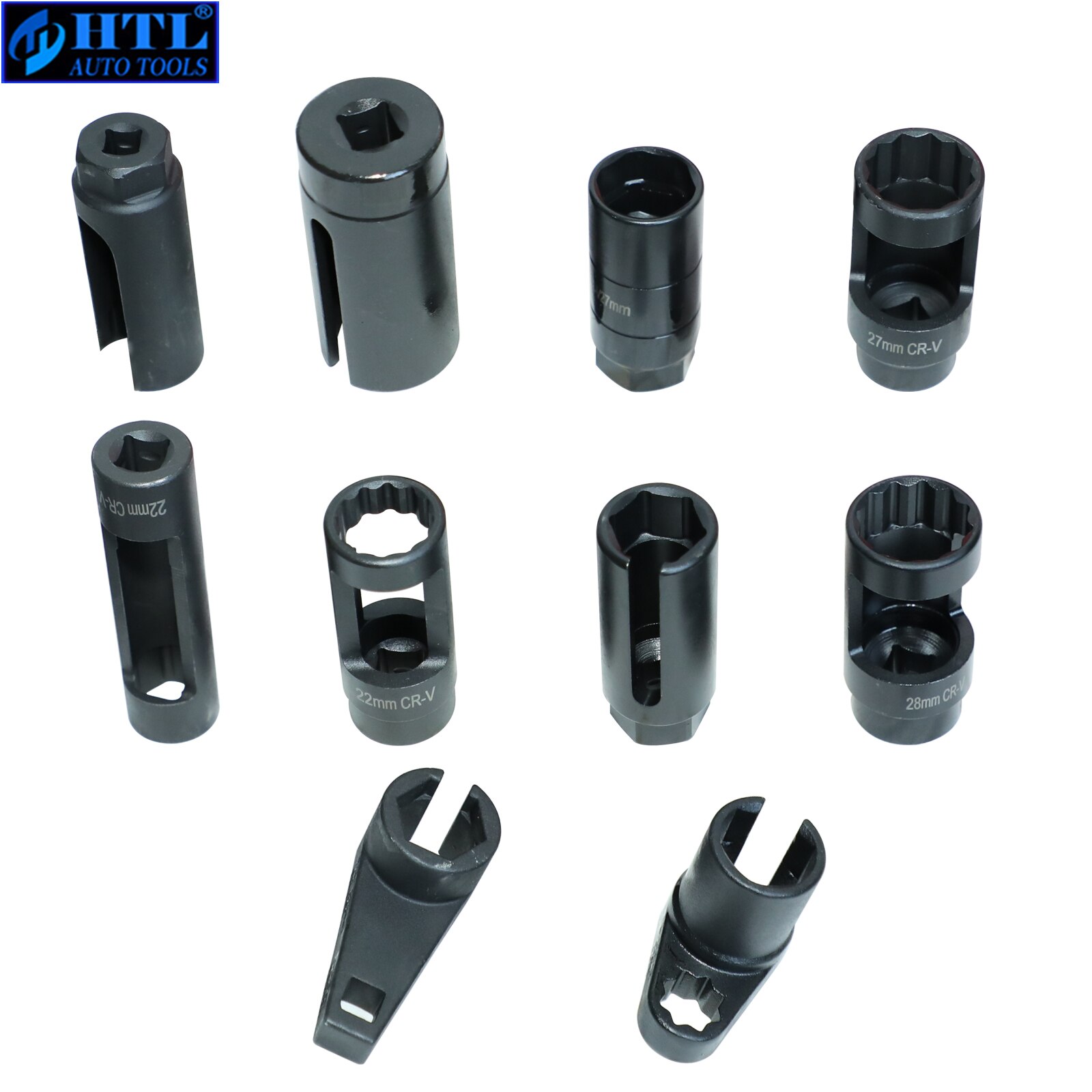 10 Stuks Sensor &amp; Verzenden Unit Socket Set Zuurstof Sensor Socket Hand Tool Set