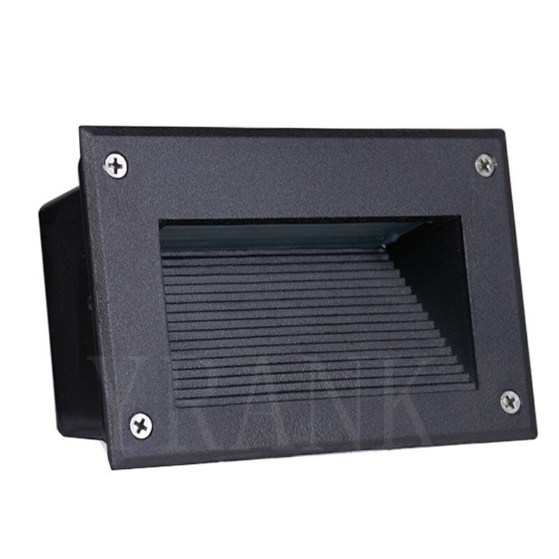 Lámpara LED de pared para escaleras, luz empotrada de 3W, para jardín, empotrada, para pasillo, AC85-265V, Villa, esquina, impermeable