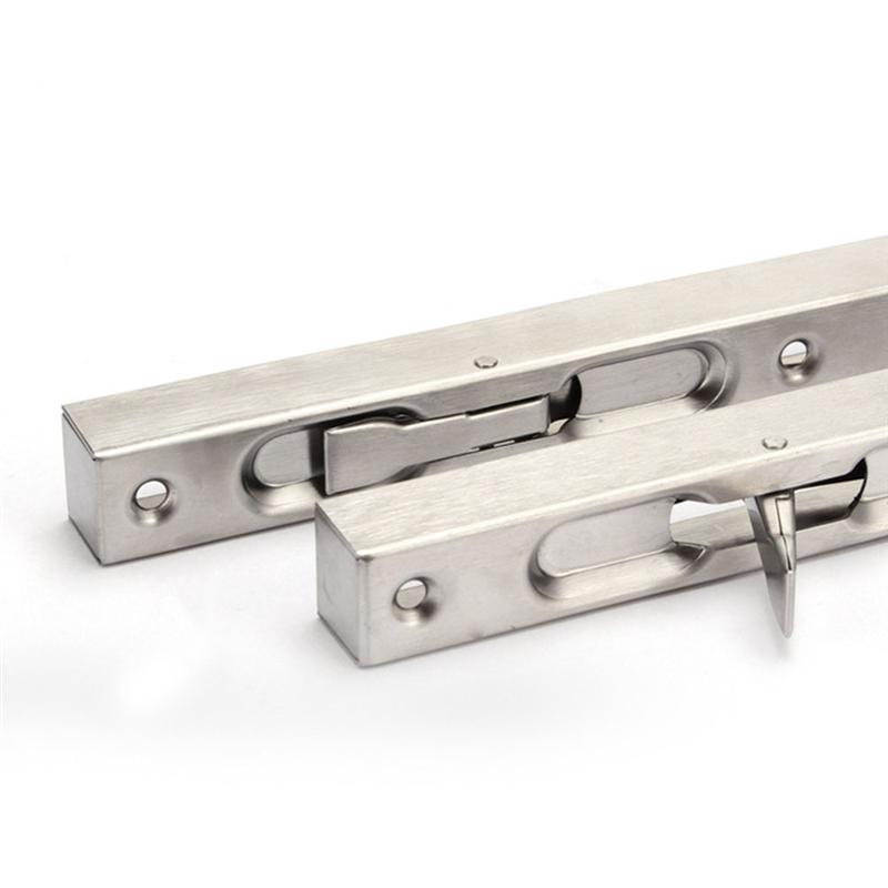 Roestvrij Staal Verlengen Deurslot Double Deur Onzichtbare Bout Dubbele Deur Opening Vierkante Klink Home Security Lock