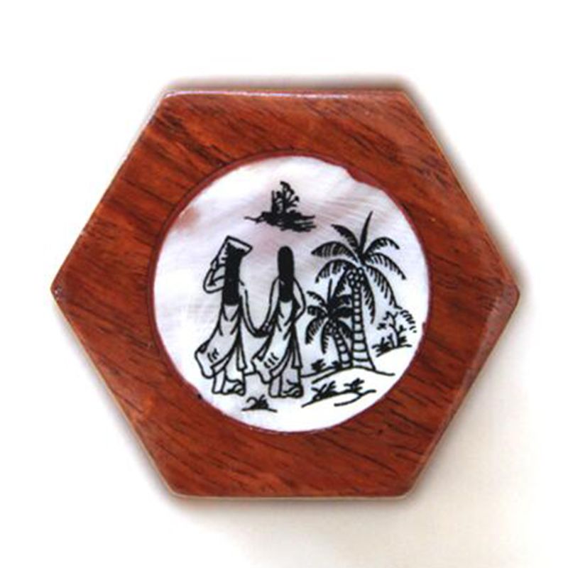 Soporte de caoba de escritorio para palillos de dientes, caja de almacenamiento de bastoncillos de algodón y madera, contenedor de palillos de dientes, Vietnam