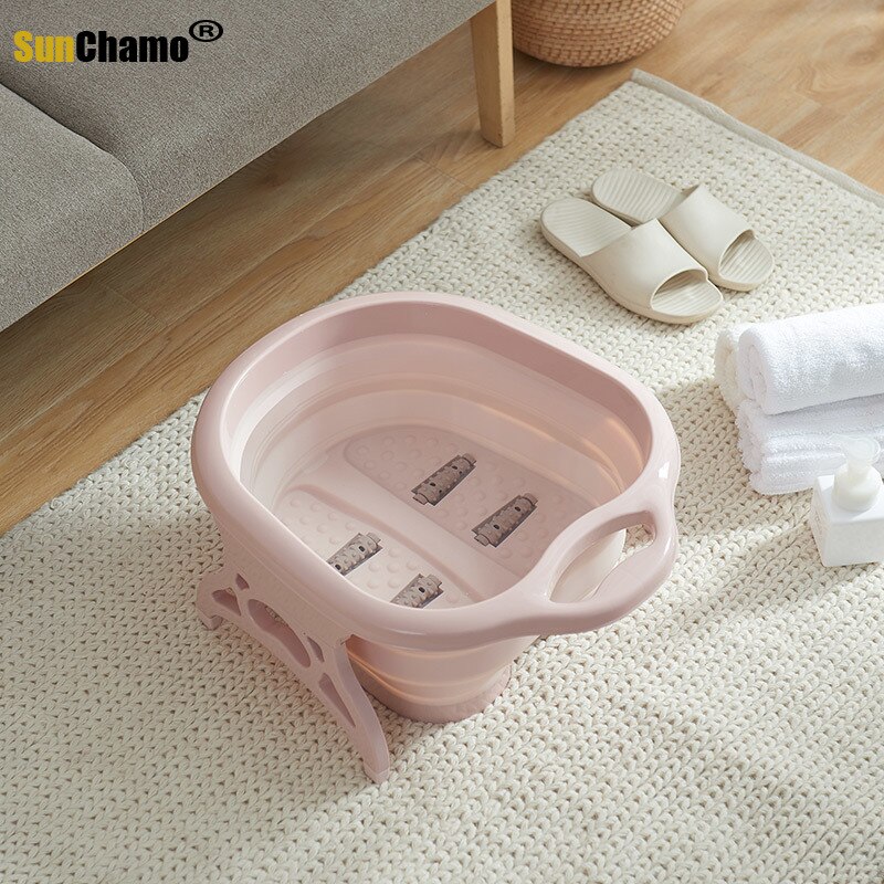 Bain de pieds repliable en plastique, Spa pédicure, pied à bulles, trempage, Sauna, maison, bain à remous, nouvel arrivage