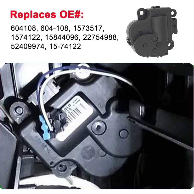 HVAC Blend Door Actuator for Chevrolet Impala Buick Lacrosse 2004 604-108 1573517 1574122 15844096 22754988